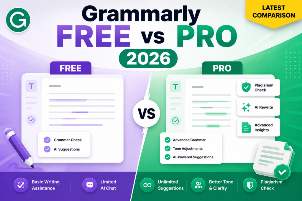 Grammarly Free vs Pro 2026: Which One Should You Choose?