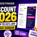 Hostinger Discount 2026: Get Up to 80% Off + Free Domain